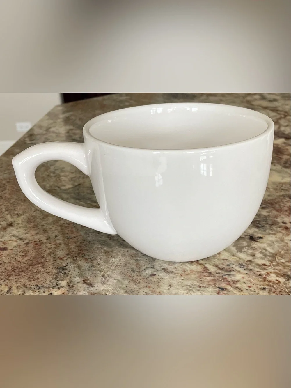 Target White Ceramic Mug with Pink & Orange Brushstroke Heart